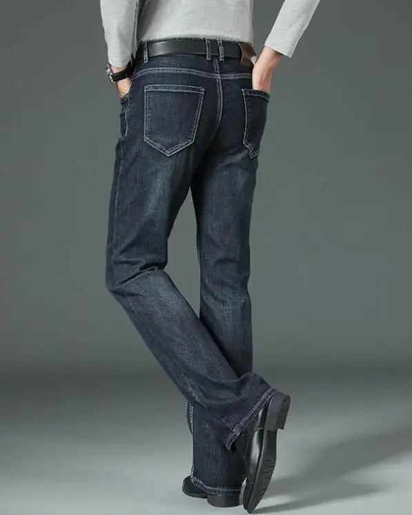 Men's Flared Jeans Loose Men Big-Leg Jeans Men Flared Pants Boot Cut Leg Designer Classic Jeans Multiple Styles Size 28-40