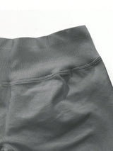 Women's Seamless Butt Lifting Sports Shorts, Suitable For Gym Workout, Cycling, Running, Black Tight Pants, Summer
