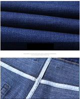 Men Fashion Straight Jeans Men 2026 New Stretch Slim Fit Pants Comfortable Soft Business Denim Trousers Male Brand Clothing
