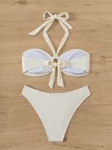 "2026 Sexy Bandeau Push-Up Bikini Set - Brazilian Thong Swimwear for Women"