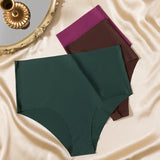 BZEL 3PCS/Set High Waist Women's Panties Fashion Lingerie Seamless Underwear Breathable Briefs Large Size Sports Cozy Underpants