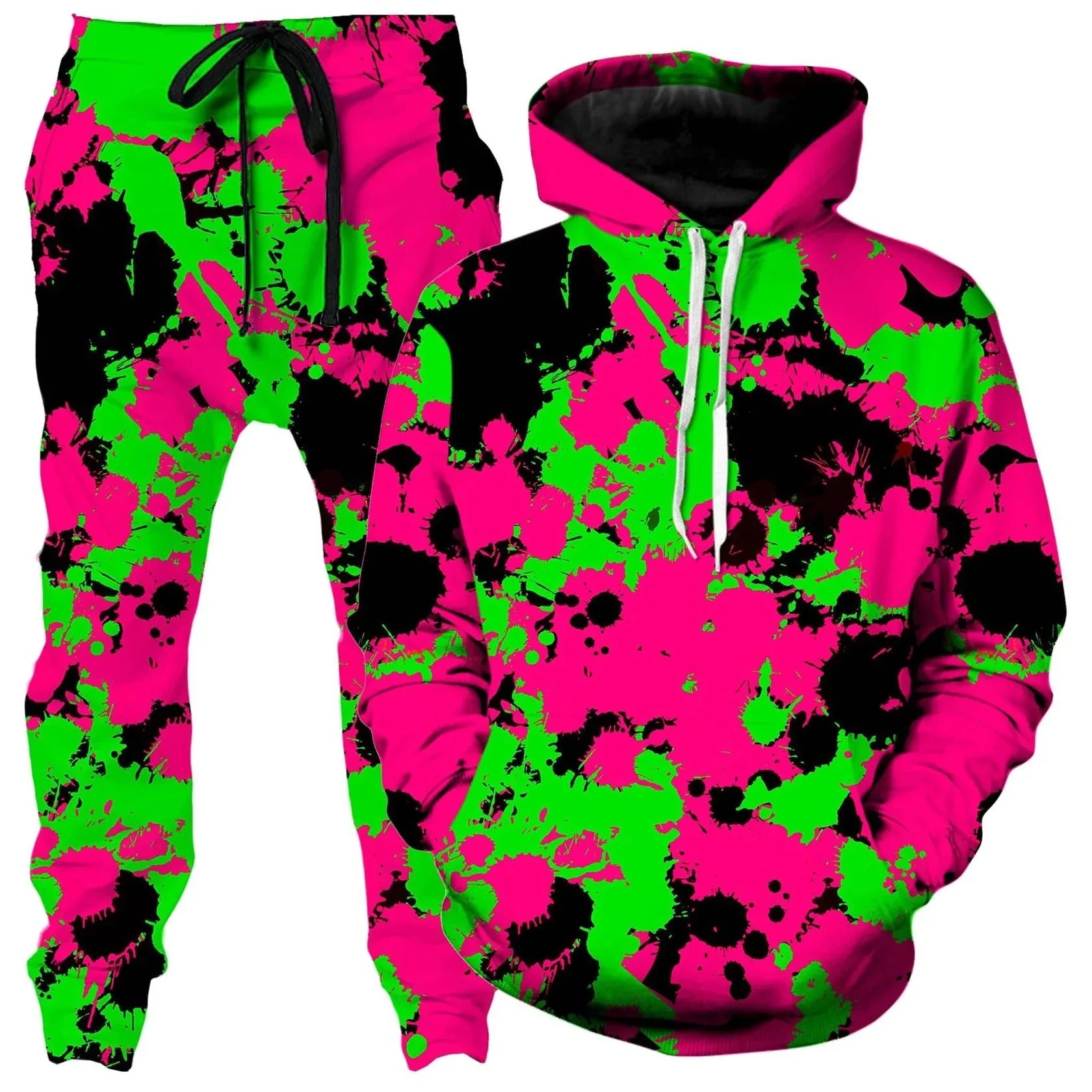 Colorful Abstract Mandala 3D Print Hoodies Pants Set Men's Sweatshirts Sweatpants Two Piece Suits Outdoor Tracksuit Man Clothing