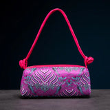 Fashion Shoulder Bag Women Handbag Luxury Embroidered Silk Bag Female Purse Small Cute Cosplay Cheongsam Flower Satin Tote Bag