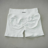 DFDK Women High Waist Yoga Shorts Scrunch Butt Lift Workout Shorts Squat Proof Fitness Gym Running Sports Push Up Athletic Leggi