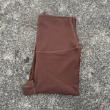 Solid Color Back Waist Pocket High Waist Yoga Legging Women Sport Cropped Pants Butter Athletic Gym Comprehensive Training Jog