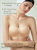 SUJIIN Summer Invisible Strapless Bras for Women Seamless Wireless Push Up Bra Lady Tube Top Supportive Bralettes Woman MX388