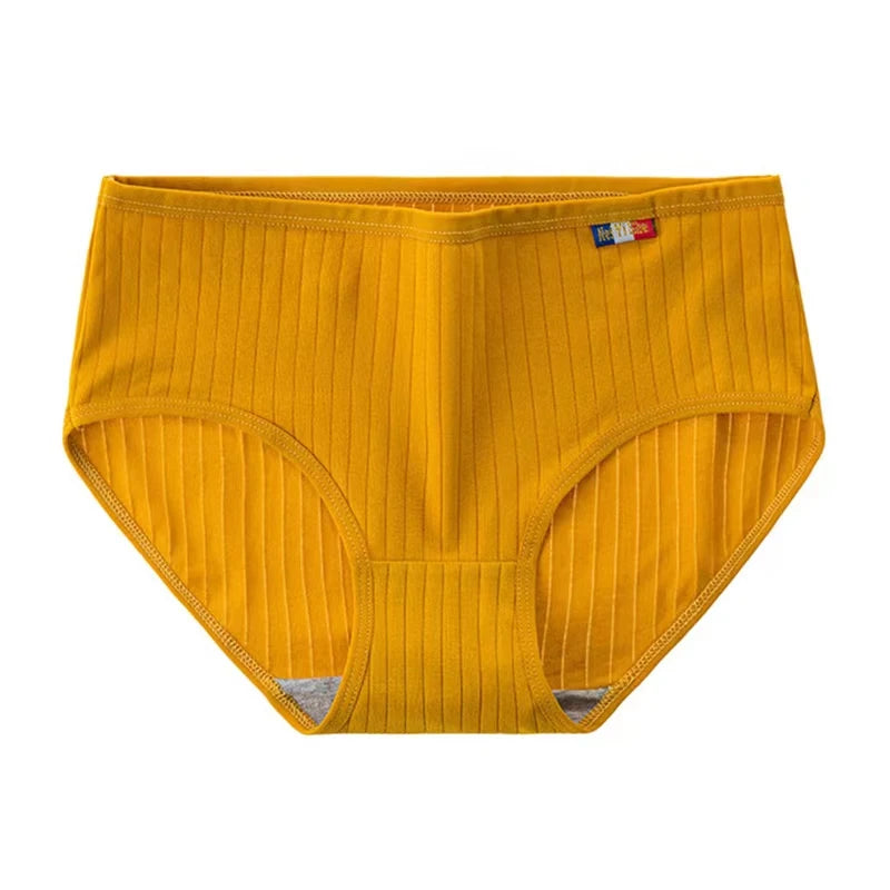 5PCS Women Cotton Underwear Seamless panties Sexy panty Female  Breathable Solid Color Underpants Girls'  Lingerie Briefs