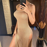 XS - L 12 Colors High Slit Crochet Knitted Tunic Beach Cover Up Cover-ups Beach Dress Beach Wear Beachwear Female Women V5316