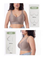 FallSweet Push UP Bra for Women Seamless Plus Size Bras Thin Cup Wireless Bralette Sexy Brassiere Femme M-6XL