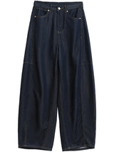 CHIC VEN Women's Jeans Loose Casual New High Waist Split Female Wide Leg Denim Pants  Spring Autumn 2025