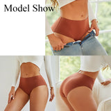 4Pcs/Set Comfort Cotton Panties Women High Waist Briefs Seamless Underwear Breathable Underpants Plus Size Panty S-2XL Intimates