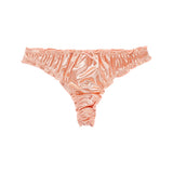 1Pcs/7Pcs Hot Sale Ladies Frill Trim Satin Ice Silk Seamless No Show Underwear Invisible Briefs Tanga Bragas Women's Panties