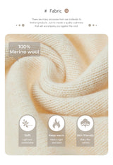 Women 100% Merino Wool Cardigan Soft O-Neck Cashmere Sweater OL Buttoned Knitwear Casual Top Clothing Korean Style