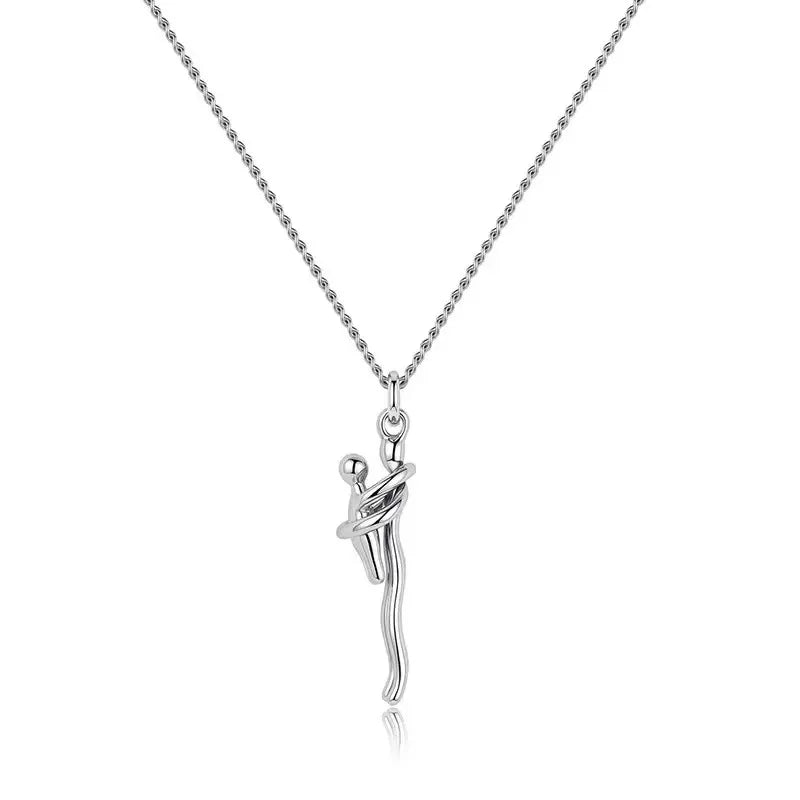 2025 Two-Tones Hug Necklace Detachable Mother And Child Pendant DIY Love Jewelry for Family Special Occasions