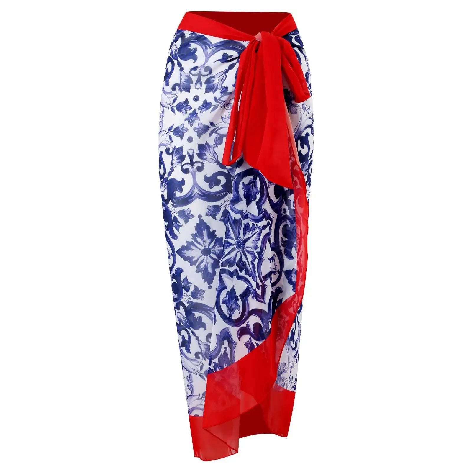 2026 New Sexy Print Retro Swimwear Beach Dress Cover Up Long Skirts Skirt Party Outfits Swimsuit Beachwear