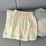 Women's sleepwear, summer short sleeved shorts, breathable and comfortable set, lapel cardigan, home clothes can be worn outside