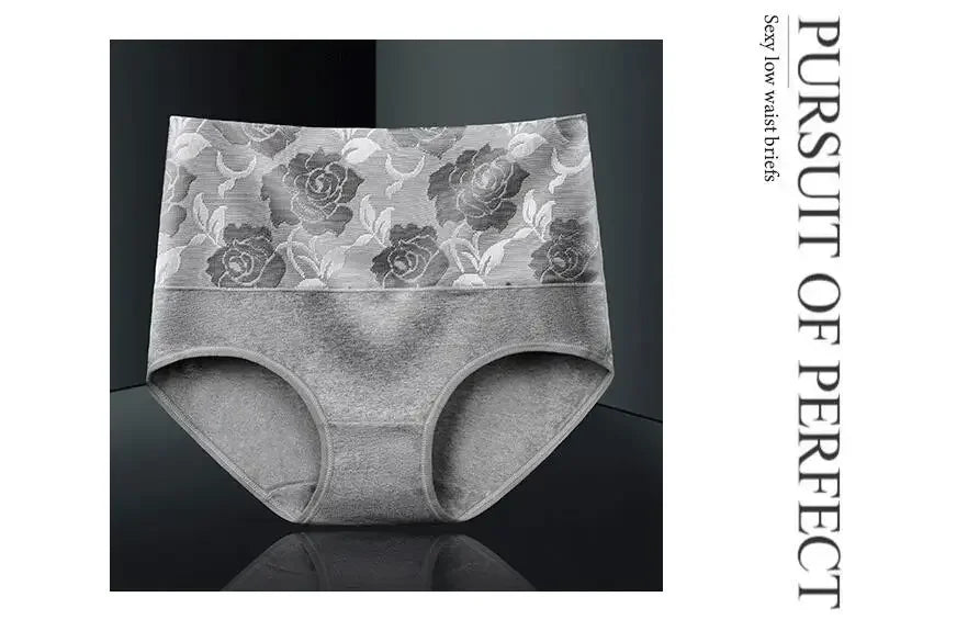 3Pcs/Lot Women's Underwear Plus Size Cotton Panties High Waist Briefs Sexy Lingerie Female Pantys M-5XL Seamless Underpant Girls