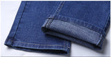 Men Fashion Straight Jeans Men 2026 New Stretch Slim Fit Pants Comfortable Soft Business Denim Trousers Male Brand Clothing