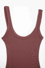 Skinny Ribbed Bodysuits for Women, O Neck, Straps, Snap-Button, Female Playsuits, Sexy Fashion