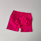 Women's High-Waist Yoga Sports Shorts Summer V-Shaped Widen Peach Hip Lifting Tight Fit Three-Part Fitness Shorts