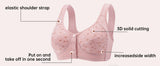 Elegant Front Buckle Floral Bra for Women – 7-Piece Set,  Pressurized Support, Adjustable,  Breathable, Ideal for Breastfeeding