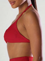 Women's Thin-Strap Halter Gym Bra - Sexy Backless Sports Bra for Yoga & Fitness Training