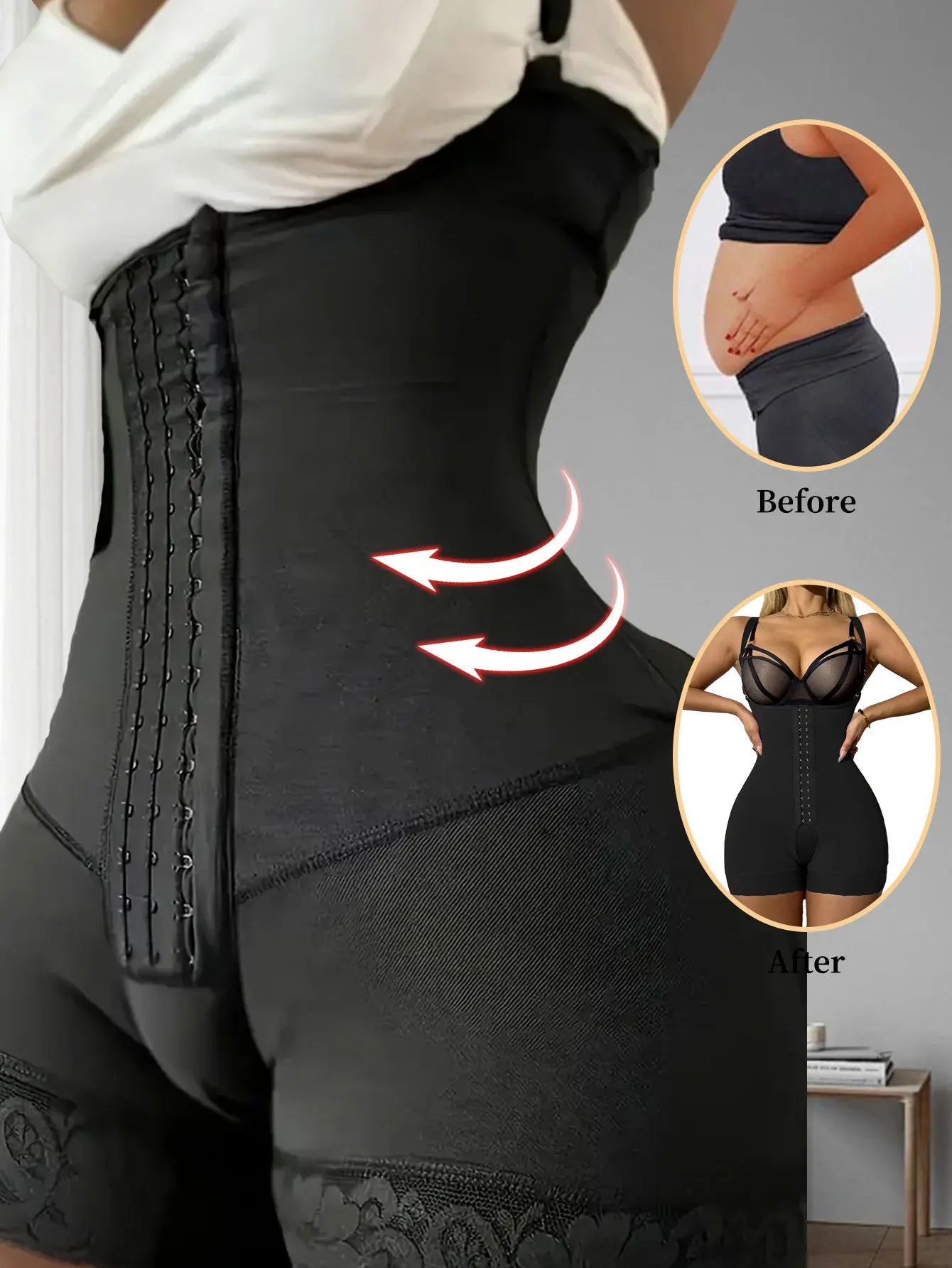 Women Postpartum Girdles High Compression Body Shaper Slimming For Women Sexy Underwear Push Up Bodysuit