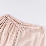 Linad Elegant Pink Crepe Loose Bloomers For Woman Street Chic Pleated Trousers Female Autumn Vintage High Waist Long Pants 2025
