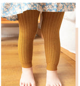 Autumn Baby Boys Girls Pants Newborn Kids Leggings Tights Solid Cotton Stretch Kids Children Knitting Trousers For 0-6 Years