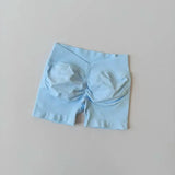 Women's High-Waist Yoga Sports Shorts Summer V-Shaped Widen Peach Hip Lifting Tight Fit Three-Part Fitness Shorts