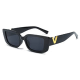 Fashion Cat Eye Sunglasses Retro Small Frame Driving Eyewear Women  Men Luxury V Sun Glasses UV400