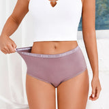 4Pcs S-XXL Cotton High Waist Underpants Women's Seamless High Elastic Belt Panties Comfortable Sports Briefs Breathable Lingerie