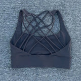 New Fitness Sports Bra for Women Push Up Cross Back Shockproof Running Gym Training Workout Yoga Underwear Crop Tops