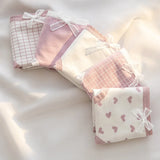 5Pcs Cute Love Cotton Panties For Women Underwear Print Panty Girls Briefs Breathable Soft Underpants Female Sexy Lingerie