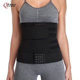 Qtree Waist Trainer Plus Size for Women Sports Girdle Corset Slimming Belly Body Shaper Sweat Trimmer Belt Slimmer Weight Loss