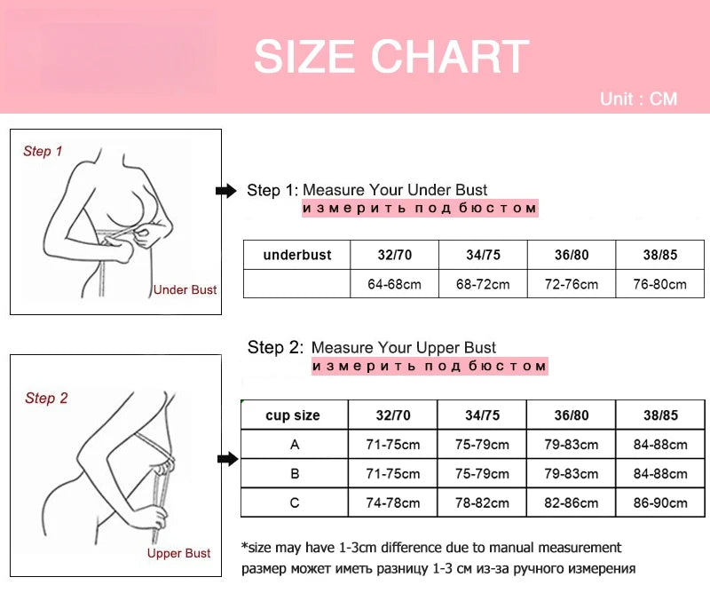 Wireless Push Up Bra for Small Chest A-C Cup Seamless 3D Pads Anti-Sagging Bralette No Trace Underwear