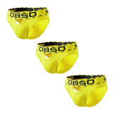 1/3Pcs Breathable Cotton Men Underwear Sexy Bikini Panties Underpants Large Crotch Pouch Mens Briefs with Front and Back Cutouts