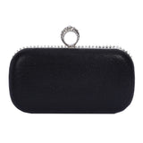 @Luxury Evening Clutch Bag Wedding Rhinestone Tassel Handbag Silver Purse Party Shoulder Bag for Women Fashion Black Bag