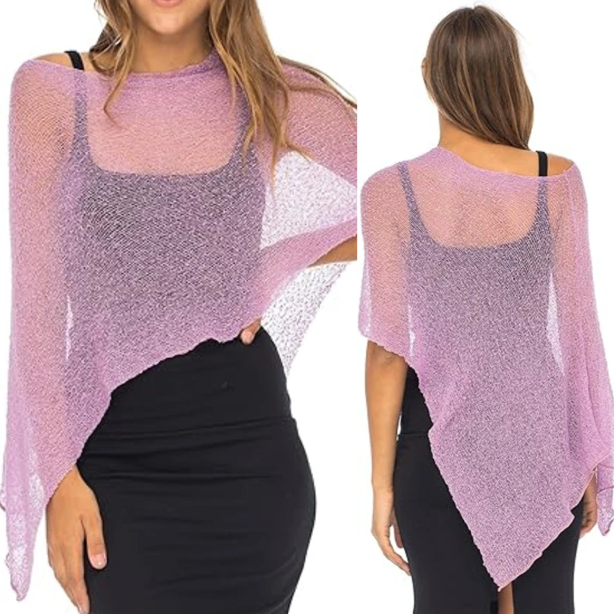 Women Knit Cover-ups Summer Autumn See-through Irregular Loose Pullover Summer Beach Smock Crop Tops Bikinis Cover Ups
