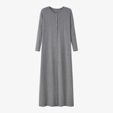 AS SS26 summer loose style button dress comfortable ribbing fabric dress o-neck lady clothes