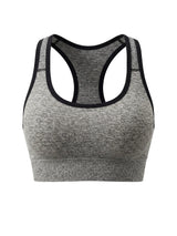 Women's Seamless Sports Bra Set, 3 Colors Racerback Workout Yoga Top with Back Cutout, Breathable Gym Fitness Crop Top