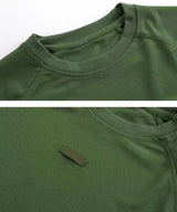 Men Summer Quick Dry Breathable Elastic Military Tactical Shirts Pullerover Hiking Camping Tops Climbing Tees Sports Gym T-shirt