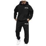Men Women Autumn Winter Hooded Cotton Pants Set Fashion Casual Letter Printed  CottonPants Sports Suit Ensemble