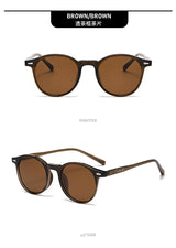 Vintage Round Sunglasses for Women Men Circular Sun Glasses Female Oval Eyewear Sunglasses for Male Female Eyeglasses
