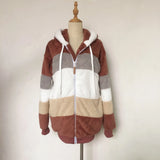 Oversized Jacket for Women 2023 New Autumn Winter Warm Plush Pocket Hooded Streetwear Loose Lady Outerwear Coat Roupas Feminina