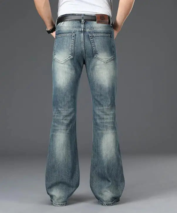 Men's Flared Jeans Loose Men Big-Leg Jeans Men Flared Pants Boot Cut Leg Designer Classic Jeans Multiple Styles Size 28-40