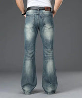 Men's Flared Jeans Loose Men Big-Leg Jeans Men Flared Pants Boot Cut Leg Designer Classic Jeans Multiple Styles Size 28-40