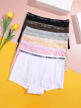 3Pcs Women's Panties Cotton Seamless Sports Boxers Underwear Female Solid Color Briefs Lingerie Intimate Underpant Finetoo S-XXL