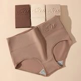 4PCS High Waist Women's Panties Body Shaper Underwear Breathable Cotton Underpants  Plus Size M-5XL Panty Slimming Female Briefs