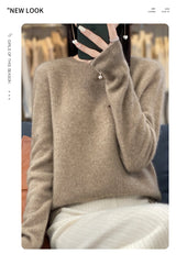 New cashmere sweater women's sweater in autumn and winter 100% merino wool fashion O-neck autumn warm pullover top